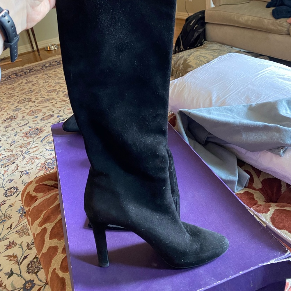 Ralph Lauren Collection Suede Knee High Boots